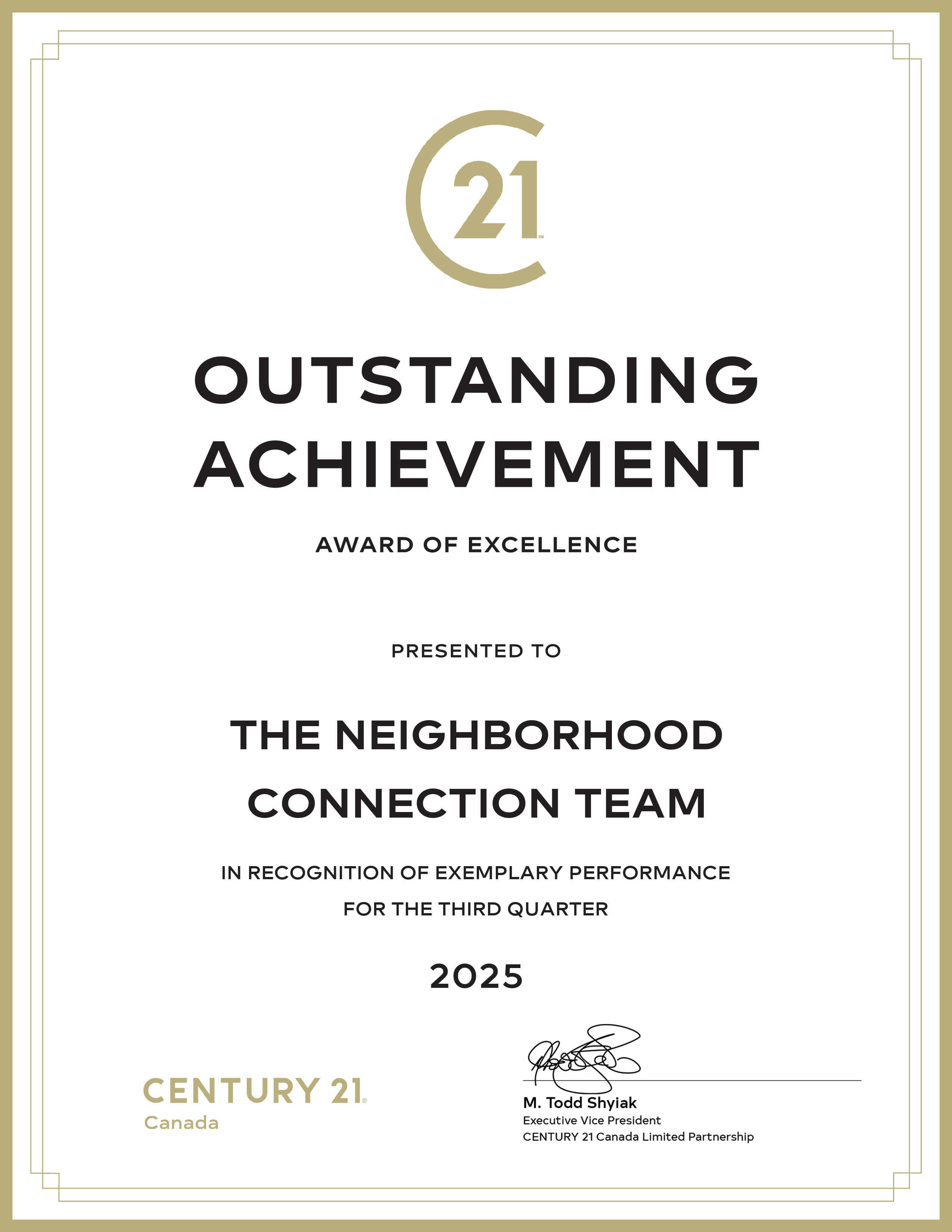 Your Neighborhood Connection Award 3
