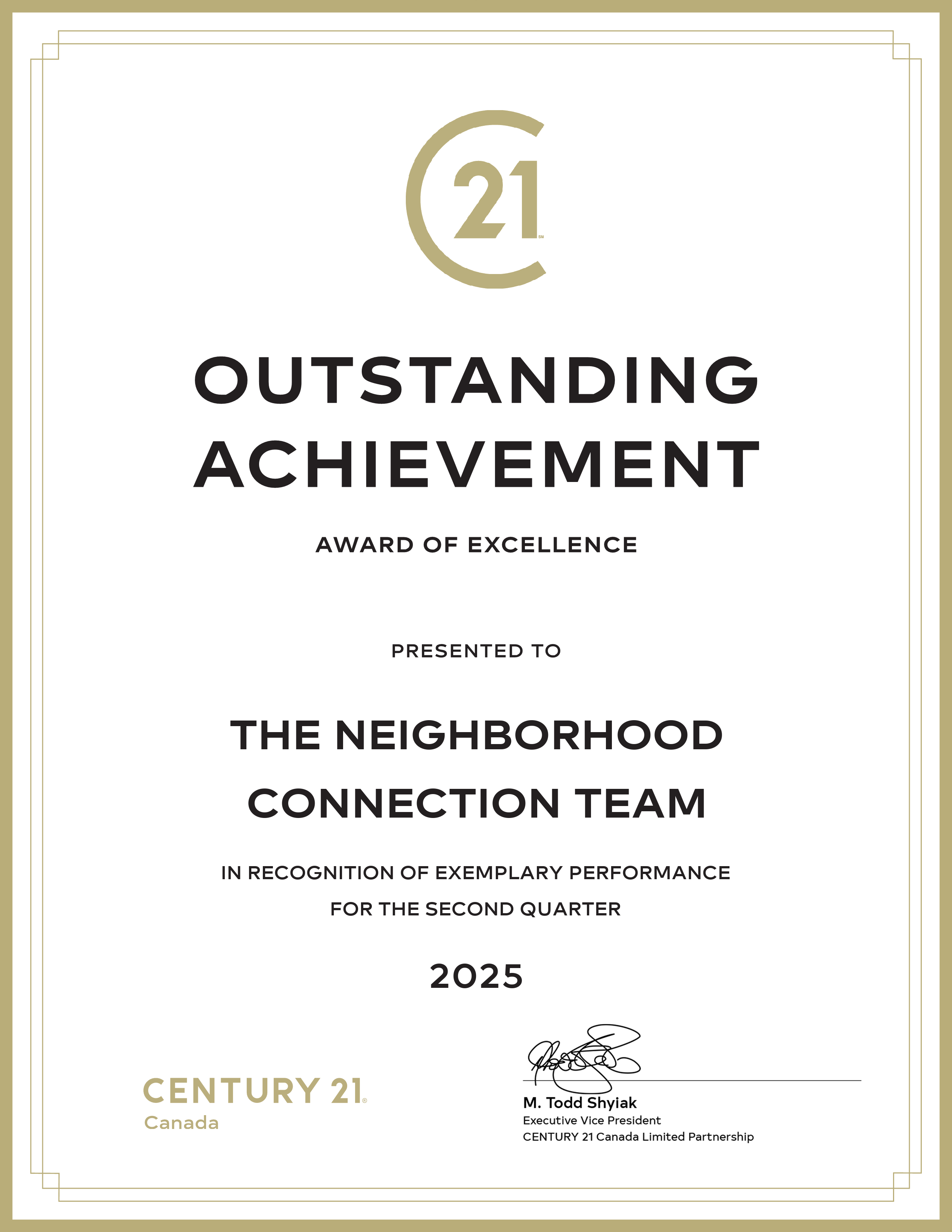Your Neighborhood Connection Award 4